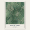 Beaver Creek, Maryland map print, the full design
