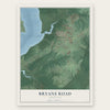 Bryans Road, Maryland map print, the full design