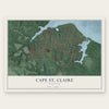 Cape St. Claire, Maryland map print, the full design