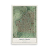 Map of Chevy Chase, Maryland, 12 x 18 inch unframed archival matte print