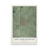 Map of Chevy Chase Section Five, Maryland, 12 x 18 inch unframed archival matte print