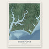 Drum Point, Maryland map print, the full design