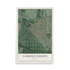 Map of Fairmount Heights, Maryland, 12 x 18 inch unframed archival matte print