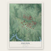 Fulton, Maryland map print, the full design
