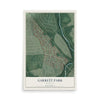 Map of Garrett Park, Maryland, 12 x 18 inch unframed archival matte print