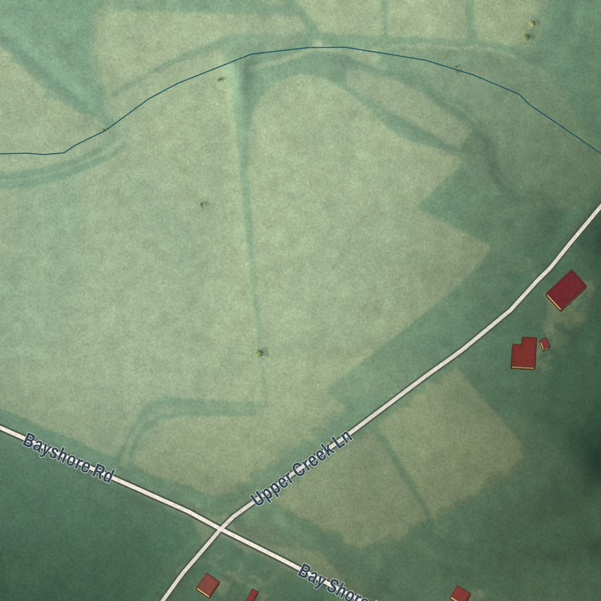 Close-up of the map of Georgetown, Maryland print showing street and building detail