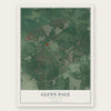 Glenn Dale, Maryland map print, the full design
