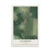 Map of Goldsboro, Maryland, 12 x 18 inch unframed archival matte print