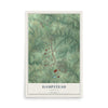 Map of Hampstead, Maryland, 12 x 18 inch unframed archival matte print
