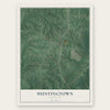 Huntingtown, Maryland map print, the full design