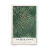 Map of Loch Lynn Heights, Maryland, 12 x 18 inch unframed archival matte print