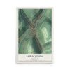 Map of Lonaconing, Maryland, 12 x 18 inch unframed archival matte print