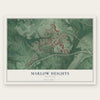 Marlow Heights, Maryland map print, the full design
