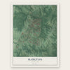 Marlton, Maryland map print, the full design