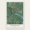 Millersville, Maryland map print, the full design