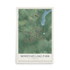 Map of Mountain Lake Park, Maryland, 12 x 18 inch unframed archival matte print