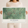 Map of New Windsor, Maryland, 12 x 18 inch unframed archival matte print