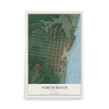 Map of North Beach, Maryland, 12 x 18 inch unframed archival matte print