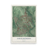 Map of North Bethesda, Maryland, 12 x 18 inch unframed archival matte print