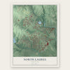 North Laurel, Maryland map print, the full design