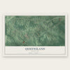Queensland, Maryland map print, the full design
