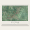 Robinwood, Maryland map print, the full design