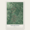 Rosaryville, Maryland map print, the full design