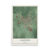 Map of Taneytown, Maryland, 12 x 18 inch unframed archival matte print