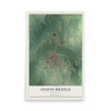Map of Union Bridge, Maryland, 12 x 18 inch unframed archival matte print