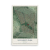 Map of University Park, Maryland, 12 x 18 inch unframed archival matte print