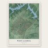 West Laurel, Maryland map print, the full design