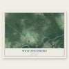 West Pocomoke, Maryland map print, the full design