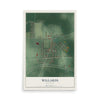 Map of Willards, Maryland, 12 x 18 inch unframed archival matte print