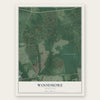 Woodmore, Maryland map print, the full design