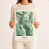 Map of Byron, Maine, 12 x 18 inch unframed archival matte print