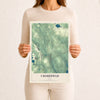Map of Cherryfield, Maine, 12 x 18 inch unframed archival matte print