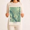 Map of Chisholm, Maine, 12 x 18 inch unframed archival matte print