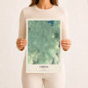 Map of Coplin, Maine, 12 x 18 inch unframed archival matte print