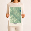 Map of Corinth, Maine, 12 x 18 inch unframed archival matte print