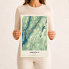 Map of Dresden, Maine, 12 x 18 inch unframed archival matte print