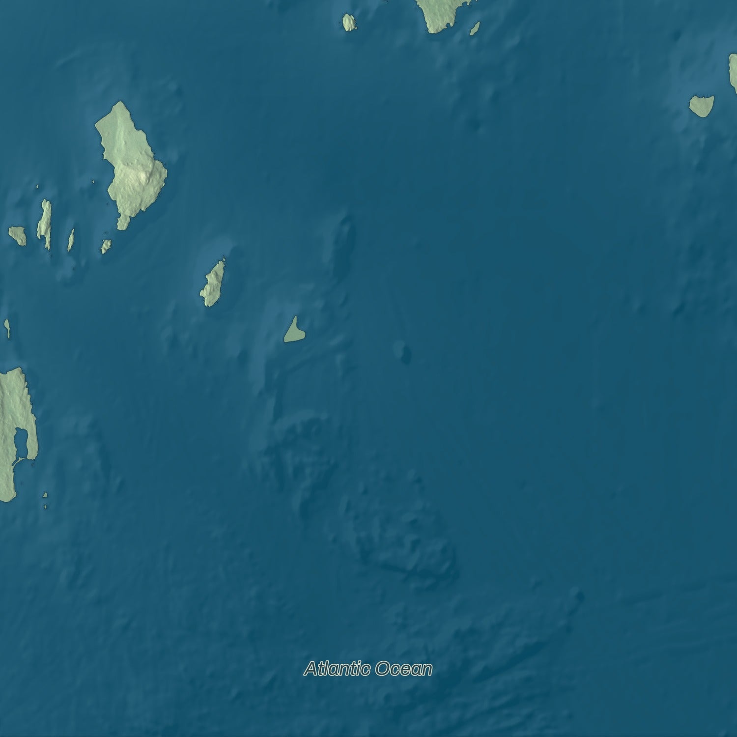 Terrain and local geography detail from the Harrington, Maine map