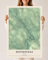 Map of Haynesville, Maine, 24 x 36 inch unframed archival matte print
