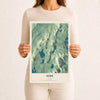 Map of Hope, Maine, 12 x 18 inch unframed archival matte print