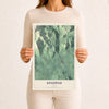 Map of Kingfield, Maine, 12 x 18 inch unframed archival matte print