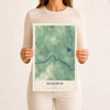 Map of Maxfield, Maine, 12 x 18 inch unframed archival matte print