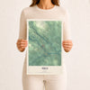 Map of Milo, Maine, 12 x 18 inch unframed archival matte print