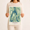 Map of Nobleboro, Maine, 12 x 18 inch unframed archival matte print