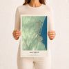 Map of Ogunquit, Maine, 12 x 18 inch unframed archival matte print