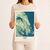 Map of Perry, Maine, 12 x 18 inch unframed archival matte print