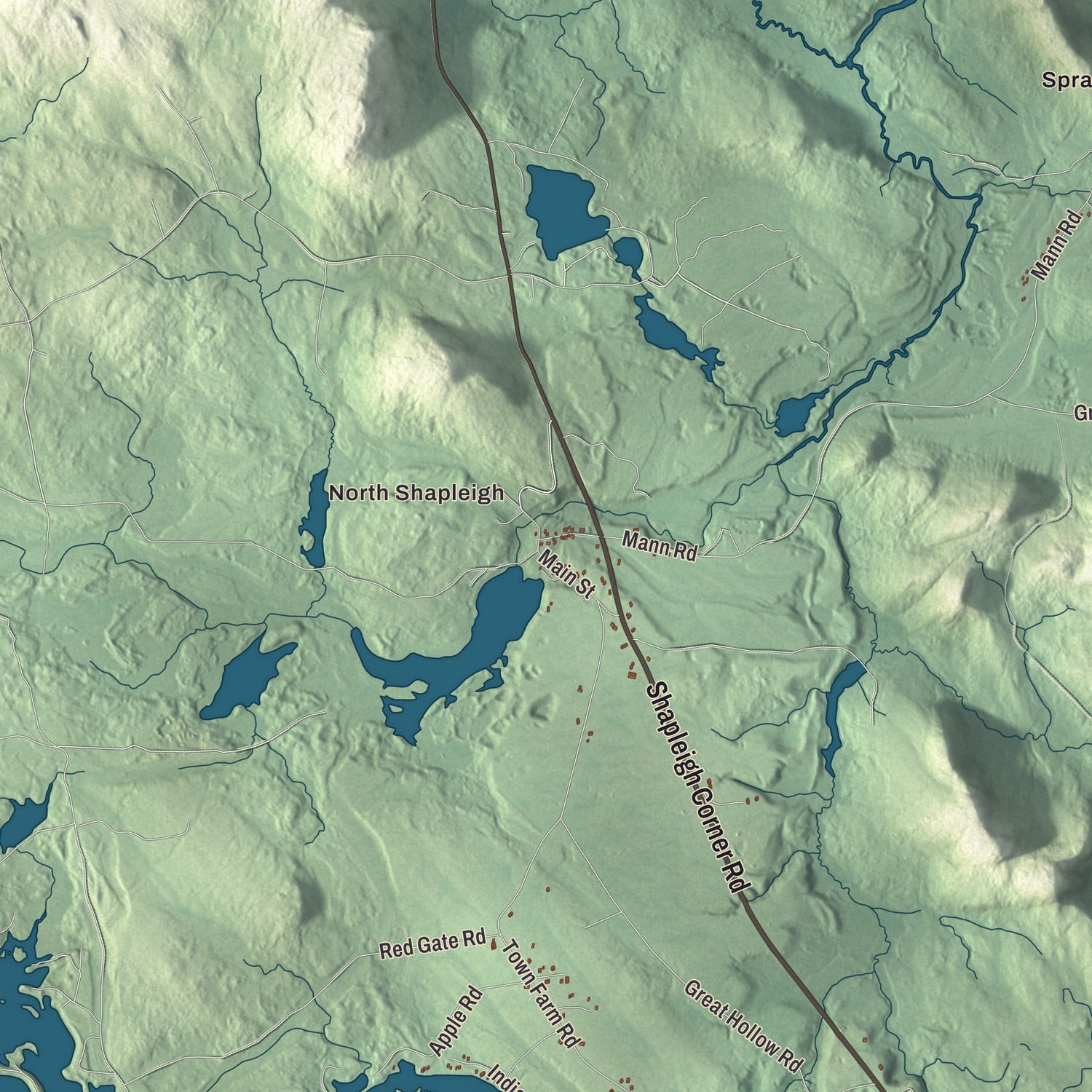 Street and neighborhood detail from the Shapleigh, Maine map